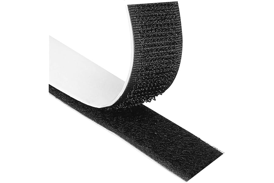 Blooven Klettband Selbstklebend 8 Meter Extra Stark, Doppelseitig Klebende mit Klettverschluss 20mm Breit Selbstklebendes Kle