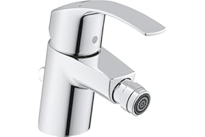 ‎GROHE GROHE Eurosmart - Einhand- Bidetarmatur (wassersparend, mit Temperaturbegrenzer, schnelle Befestigung, flexible Anschlussschäuche), chrom, 32929002