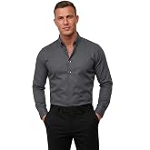 DeepSEA Slim Fit Likralı Kolay &Uuml;t&uuml;lenebilir Gizli D&uuml;ğmeli Erkek G&ouml;mlek 2602614