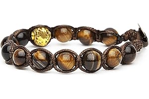 Samsara Pulsera tibetana budista para niño/niña – Shamballa con piedras naturales reales hecha a mano