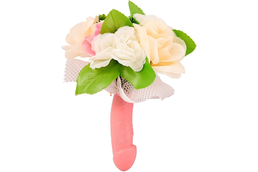 Folat Bouquet de la mariée Pénis 22 cm, Rose