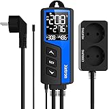 Xetron STC-1000Pro Regolatore di Temperatura Digitale, Uscita Controllata da Termostato di Raffreddamento e Riscaldamento Con