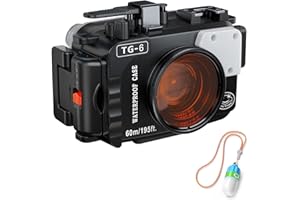 Sea frogs do aparatu podwodnego Olympus TG-6 195FT/60M wodoodporna obudowa do nurkowania (obudowa + czerwony filtr)