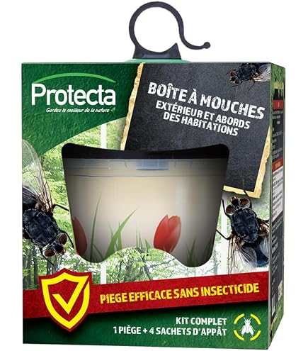 JRYGAC 3 Pièces Piège à Mouche Haute Viscosité - Suspendu Intérieur Extérieur Anti-Mouches