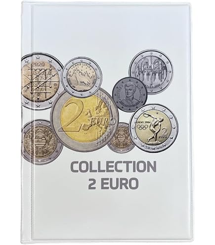 Leuchtturm Álbum Presso Kids Para 24 Monedas De 2 Euros – Con Mapa De Europa Ilustrado Para Niños