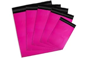 MXtore Postage Bags for Clothes Pack of 50-5 Mixed Sizes Parcel Bags for Posting Clothes Self Seal Postal Bags Packaging Bags Tear Resistant Mailing Bags Shipping Bags - Pink