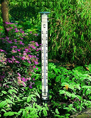 TFA Dostmann Gartenthermometer mit Erdspieß 12.2002, schwarz lackiert - 2
