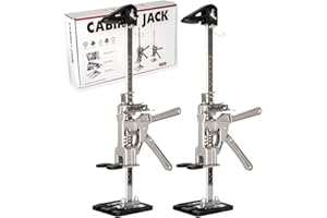 Guolich Brazo ahorrador de trabajo,2 piezas Elevador de Tablero de Puertas Duradero Con Escala, Hasta 880 lbs/400 kg, Multifunción Levantador de Azulejos,Para Puertas,Armarios,Azulejos de Pared