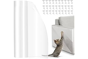 AYSOW Protezione Divano Graffi Gatto 20x500cm, Antigraffio Gatto Divano Autoadesive Pellicola Trasparente,Protezione Porta Graffi Anti-Graffio Protector per mobili, divano, porta, parete, cani