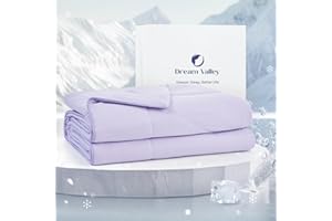 Dream Valley® Outlast® Kühldecke, NASA-Klasse Technologie Q-Max > 0,4 weich Selbstkühlende Decke, Aerocool™ Kühlende Decke für heiße Schläfer, Nachtschweiß, Hellviolett, 152 x 203cm