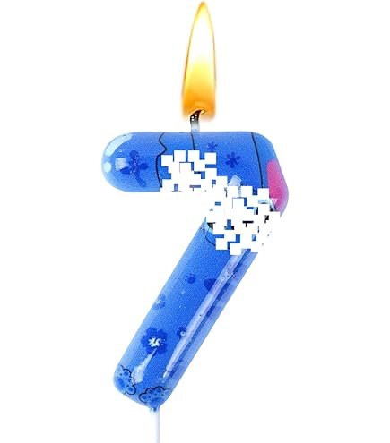 Bougie D'Anniversaire Numérotée Dessin Animé, Décoration De Gâteau