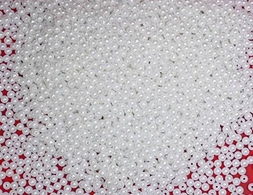 Preisvergleich Produktbild 10000 Perlen 6mm perlmutt weiß