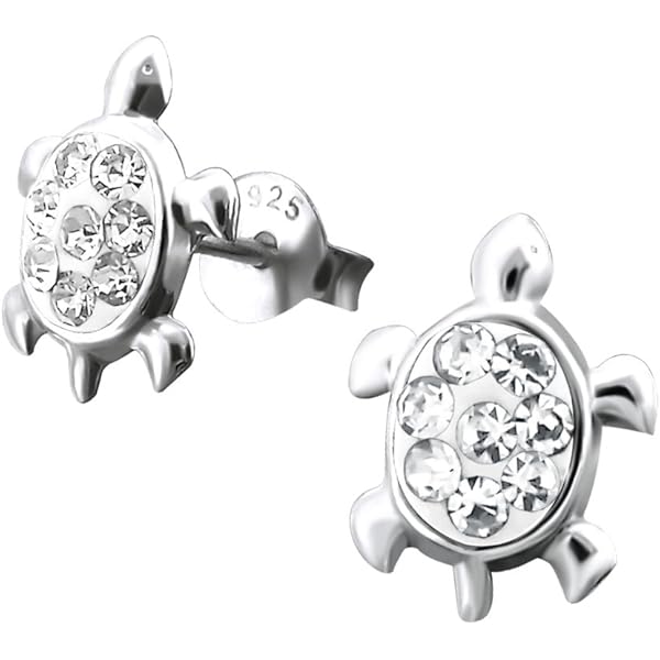 TRISHULA Schildpadoorbellen, 925 sterling zilver TRISHULA Schildpadoorbellen, 925 sterling zilver