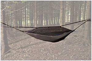 Snugpak - Hamac Tropical pour la Jungle - Installation Simple - Antibactérien - Moustiquaire Intégrée - Poche de Rangement - Max 180 KG - Vert Olive