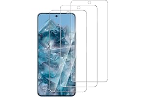 Pollachi Ochraniacz ekranu do Google Pixel 8 Pro, folia ze szkła hartowanego, twardość 9H, odporna na zarysowania, folia ochronna bez pęcherzyków powietrza, zaprojektowana dla Google Pixel 8 Pro [3