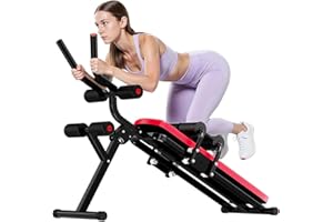 ‎DSKEUZEEW Bauchtrainer Bauchmuskeltrainer für Zuhause Multifunktionale Trainingsgerät für Ganzkörpertraining Abdominal Ab Machine mit LCD-Monitor Bauchmuskeltrainer Bauchmuskeltraining bis 150kg