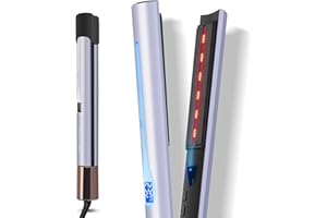‎PARWIN PRO BEAUTY Infrarot-Ionen Haarglätter, PARWIN PRO BEAUTY 2 IN 1 Glätteisen Locken und Glätten, Infrarot- und Ionen-Therapie, Anti-Frizz- und Glanz-Effekt, 14 Temperatur-Einstellungen 100-230℃ Rosa