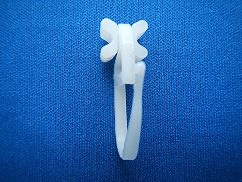 „Dekohaken24“ – 200 Stck. Faltengleiter / X-Gleiter für Gardinenschienen und Innenlaufschienen - 2