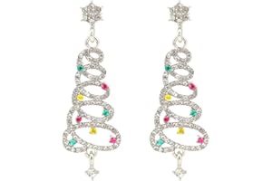 Gukasxi Ohrringe Weihnachtsbaum Ohrstecker Ohrringe Weihnachten Damen Weihnachtsohrringe Weihnachten Ohrringe Ohrstecker Weihnachts Ohrringe Set für Frauen Mädchen