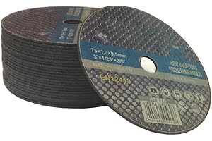 UNBEKANNT (PACK OF 10) 75mm (3") Stainless Steel cut off Discs - Air tool metal cutting discs