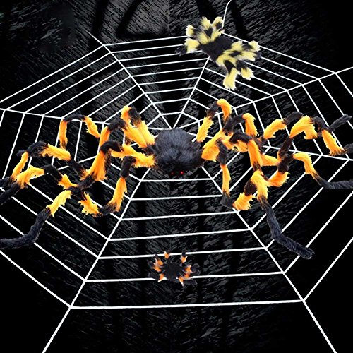 HAPPYQUDA Large Black Spider Halloween Decoration Haunted House Prop Indoor Outdoor Wide 30/75/125cm reviews HAPPYQUDA Large Black Spider Halloween Decoration Haunted House Prop Indoor Outdoor Wide 30/75/125cm