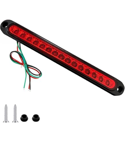 Luce Freno Posteriore LED Stile F1 - 15 LED, Lampeggiante, Universale Per Auto, Rosso - Foto 2