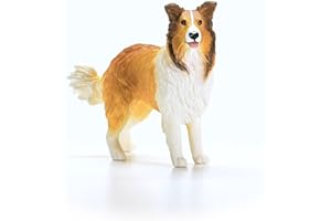 schleich Farm World | Collie 13998 | Figura di Cane da Fattoria schleich | dettagliata e realistica | Idea Regalo per Bambini e Bambine | Giocattolo da Fattoria dai 3 Anni | 8 x 3 x 6 cm