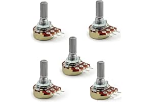 YXQ 5Pcs B1M 1M Ohm Rotary Potentiometers Single Linear Taper 3-Pin Adjustment