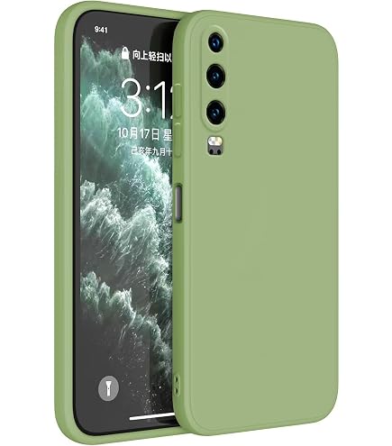 fitBAG Beat Verde per Huawei P40 Pro+ Pro Plus Custodia per cellulare pelle nappa con imbottitura in microfibra | Accessorio con funzione di pulizia | Made in Germany