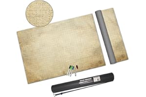 Doctor Frikistein Dungeon Grid Game Mat | IMPRESCINDIBLE Accesorio para Juegos de rol - Batallas – Juegos de Mesa | Compatible con D&D, Pathfinder y Warhammer | Reutilizable, Durable Y PORTÁTIL