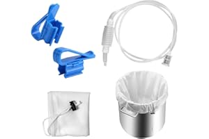 Hwtcjx Wine Lifter Brew Sifone Tubo in Silicone Alimentare, Sifone Filtro Soft Tube, Manuale Sifone Filtro Lunghezza 2.5 m, Sacchetto Filtro 40 x 46 cm Filtro per Vino per Birra e Vino Fatti in Casa