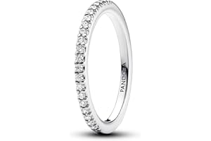 Pandora Timeless Pierścionek ze srebra próby 925 z przezroczystym cyrkoniami, wieczność