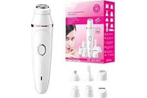 FOAPECA Pluxy Hair Removal for Face, Face Epilator for Women Facial Hair, 7 in 1 Face Razor for Women, Instant & Painless Beauty Tools Kit,Rechargeable Epilator