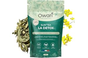 OWARI SLIM TEA - The Cure Détox - Soutien Régime - Cure Détox 30 jours - Thé en Vrac 200 g - Boisson 100% Naturelle et Produite en France