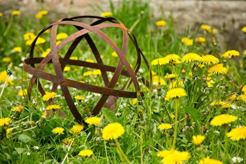 Dekokugel, Rost Ø 40cm Bando, groß - 2
