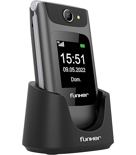 VOCA Grote knop fliptelefoon, Dubbel scherm, Ontgrendeld 4G, Luid