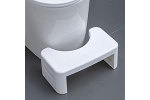 HI FINE CARE Toilet Step Stool, Toilet Assistance Steps, Bathroom Toilet Stool, Kids Tot Step Stool, Foldable Toilet Stool, Fits All Toilets, Folds for Easy Storage, White