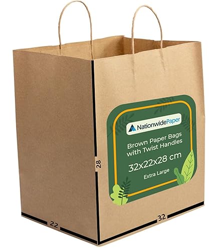 Sac Kraft Blanc Poignées Torsadées | Carton Service