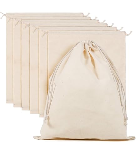 RUBY 50pcs Fabric Bag With Drawstring – 10 X 15 Cm Säckchen With - View #9