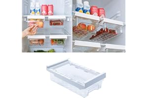 LABABE Cassetti per frigorifero, design unico, cassetto estraibile, ripiano per frigorifero, porta frigorifero, organizer per la casa per frutta e verdura e uova