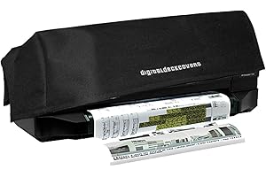 Staubschutz für HP Designjet T120, 61 cm (24 Zoll) Plotterschutz, antistatisch, wasserabweisend, strapazierfähiges Premium-Gewebe, Schwarz DigitalDeckCovers