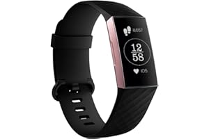 GEAK Strap Compatible for Fitbit Charge 3/4, Adjustable Classic Replacement Wristband, Activity Tracker for Women Men, Large Grey