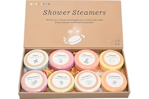 Aomhrek - Juego de 8 bombas de baño para mujer, regalo de relajación con 8 fragancias y colores únicos, ideal para juegos de baño y ocasiones