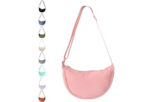 JENCVNL Nylon Crescent Bag for Women, Dumpling Bag Hobos Crossbody Bag Dumpling Crossbody Bag with Adjustable Shoulder Strap Chest Bag Shoulder Bag for Daily Use