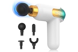 TIMIYOU Mini Massage Gun, Portable Massage Gun for Muscles, Massage Gun Deep Tissue with LCD Touch Screen, Muscle Massage Gun with Massage Heads for Muscle Pain Relief and Relaxation
