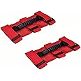 Tiardey 2 Pack Grab Handle Set Compatible with Jeep Wrangler TJ YJ JK, Easy-to-Fit 3 Straps Design for 1987-2020 Models (Red)