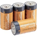 Amazon Basics - Everyday Alkalibatterien Typ D (4 Stück)