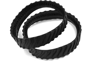 HOHOVYVY Lot de 2 pneus de rechange pour Zodiac MX8 MX6 AX10 pour Baracuda R0526100 - Pièce de rechange pour nettoyeur de piscine - Noir