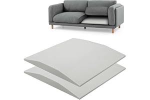 LIROPAU Mousse de Rembourrage Haute Densité, Réparation de Canapé, Coussin Multifonctionnel pour Assise, à Découper pour Chaise, 50 x 50 x 5 cm (2)