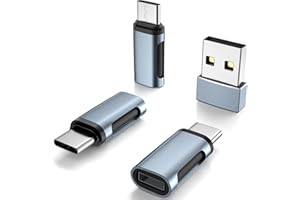 LIAOAN Lightning auf USB C Adapter, 3 Lightning USB c adapters, 1 USB C to USB Converter, Fast Charging and Data; Compatible with iPhone 15/15 Plus/15 Pro Max, Does not Support Headphone and OTG Functions.